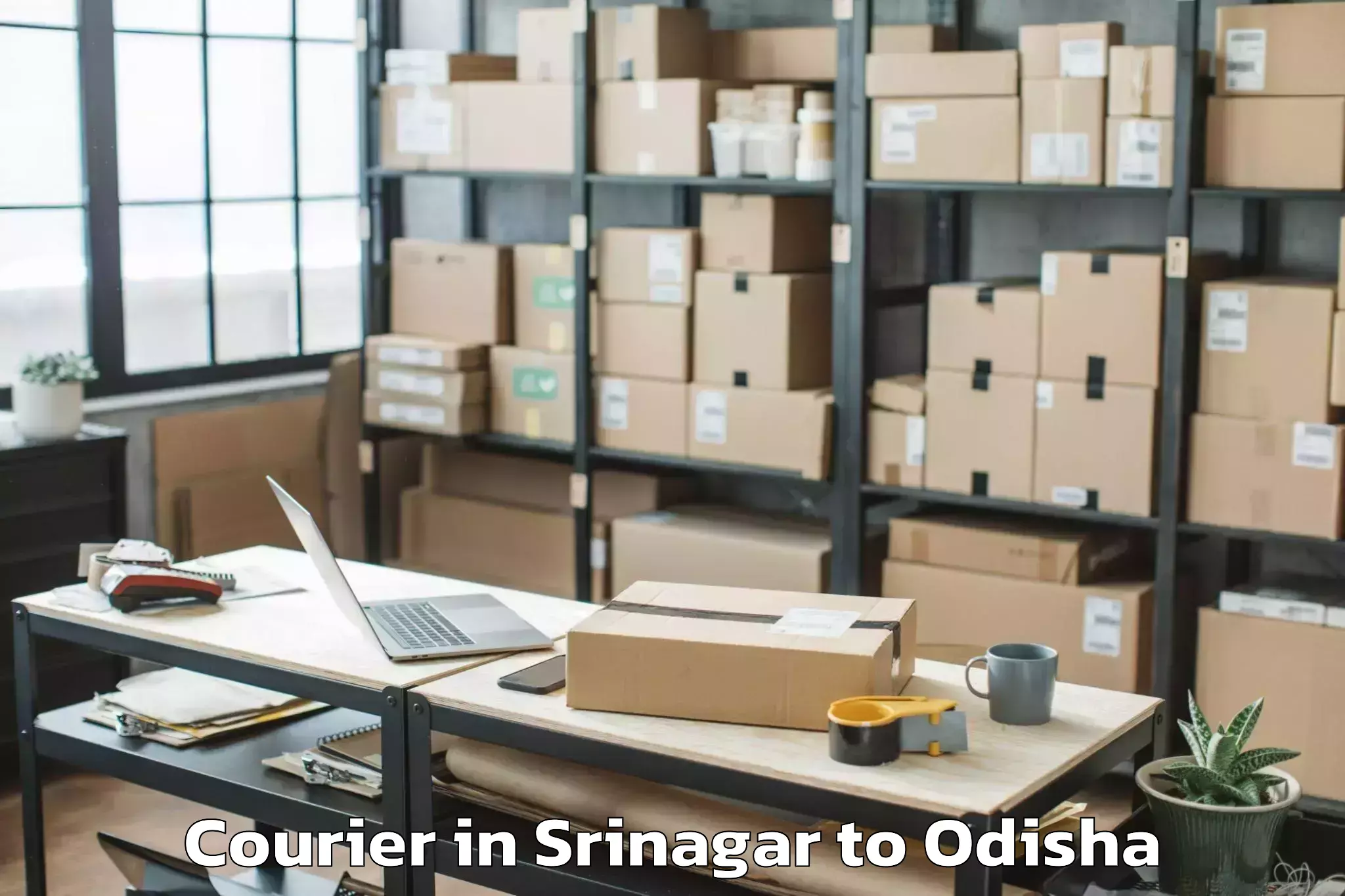 Srinagar to Deogarh Debagarh Courier